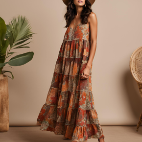Boho Tiered Maxi Dress