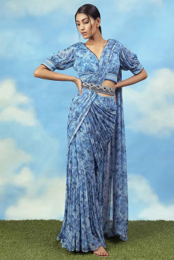 Pant Style Pre-Draped Saree